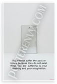 "You Cannot Suffer Past or Future" Memory Imagination Quote Minimalist 12x18 US Made Poster
