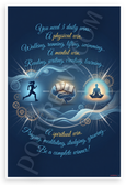 "You Need 3 Daily Wins" Physical Mental Spiritual Inspirational 12x18 US Made Poster