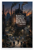 Thomas Sowell "No Society Ever Thrived Parasites" Inspirational 12x18 US Made Poster