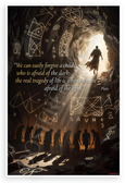 Plato "We Can Easily Forgive a Child Afraid of the Dark" Inspirational 12x18 US Made Poster