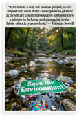 Thomas Sowell 'Activism is a Way for Useless People' Quote 12x18 US Made Poster