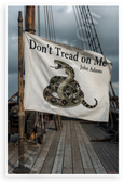 John Adams "Don't Tread on Me" Gadsden Snake Flag Patriotic 12x18 US Made Poster