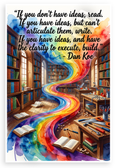 Dan Koe 'If You Don't Have Ideas, Read' Inspirational 12x18 US Made Poster
