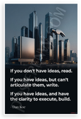 Dan Koe 'If You Don't Have Ideas Read' Inspirational 12x18 US Made Poster