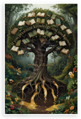 "If You Prioritize Knowledge and Intelligence, Money Will Come" Tree of Wisdom 12x18 US Made Poster