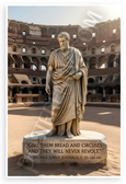 Decimus Junius Juvenalis "Give Them Bread and Circuses" Historical 12x18 US Made Poster