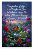 Søren Kierkegaard "Function of Prayer" Inspirational 12x18 US Made Poster