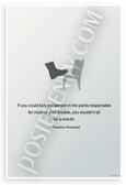 Theodore Roosevelt "Kick the Person in Pants" Quote Motivational 12x18 US Made Poster