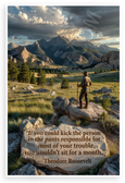 Theodore Roosevelt "If You Could Kick the Person in the Pants" Inspirational 12x18 US Made Poster