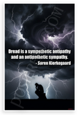 Søren Kierkegaard "Dread Sympathetic Antipathy" Inspirational 12x18 US Made Poster