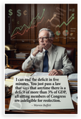 Warren Buffett "I Can End the Deficit in Five Minutes" Inspirational 12x18 US Made Poster