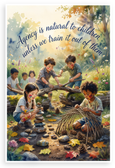 Agency is Natural to Children Unless We Train It Out Inspirational 12x18 US Made Poster