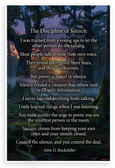 John D. Rockefeller "Discipline of Silence" Inspirational 12x18 US Made Poster