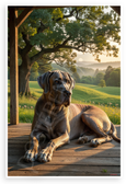 Konrad Lorenz 'The Bond with a True Dog is as Lasting as the Ties of this Earth' Great Dane Inspirational 12x18 US Made Poster