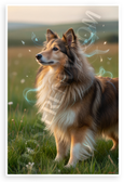 Shetland Sheepdog Artistic Portrait Minimalist Wildlife 12x18 US Made Poster