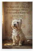 Konrad Lorenz "Bond with a True Dog" Dog Lover 12x18 US Made Poster