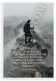 Rudyard Kipling "Individual Struggle Tribe" Inspirational 12x18 US Made Poster