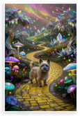 Cairn Terrier Toto Wizard of Oz Yellow Brick Road Fantasy 12x18 US Made Poster