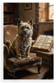 Henri Duc de Rohan "The Better I Get to Know Men the More I Love Dogs" Cairn Terrier 12x18 US Made Poster