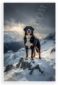 Bernese Mountain Dog Majestic Alpine Guardian Wildlife 12x18 US Made Poster