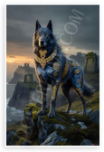 Mythical Celtic Wolfhound Irish Mythology Fantasy 12x18 US Made Poster