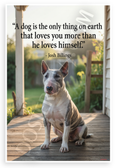 Josh Billings "A Dog Is the Only Thing on Earth That Loves You More Than He Loves Himself" Dog Lover 12x18 US Made Poster