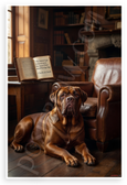 Charles de Gaulle "The better I get to know men, the more I find myself loving dogs" Dogue de Bordeaux 12x18 US Made Poster