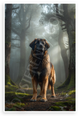 Majestic Leonberger Dog Misty Forest Wildlife 12x18 US Made Poster