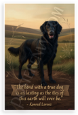 Konrad Lorenz "The Bond with a True Dog" Inspirational 12x18 US Made Poster