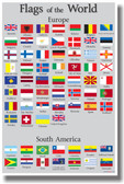 Flags of the World 2 - NEW World Travel Poster