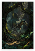 Spinosaurus in Jungle Prehistoric Dinosaur Wildlife 12x18 US Made Poster