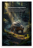 Ankylosaurus magniventris Late Cretaceous Herbivore Educational 12x18 US Made Poster