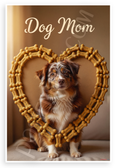 Dog Mom Australian Shepherd Dog Bone Heart 12x18 US Made Poster