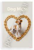 Dog Mom Brittany Dog Bone Treat Heart Frame Modern 12x18 US Made Poster