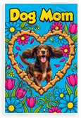 Dog Mom English Cocker Spaniel Bone Heart Floral 12x18 US Made Poster