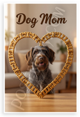 Dog Mom Wirehaired Pointing Griffon Bone Treat Heart Frame 12x18 US Made Poster