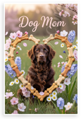 Dog Mom Chesapeake Bay Retriever Spring Floral Heart 12x18 US Made Poster
