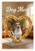 Dog Mom Jack Russell Terrier Dog Bone Heart Motivational 12x18 US Made Poster