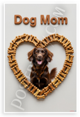 Dog Mom Boykin Spaniel Dog Bone Heart Frame Motivational 12x18 US Made Poster