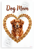 Dog Mom Nova Scotia Duck Tolling Retriever Dog Treat Heart 12x18 US Made Poster