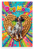 Dog Mom English Setter Dog Bone Heart Playful 12x18 US Made Poster