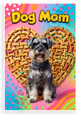 Dog Mom Standard Schnauzer Dog Bone Heart Playful 12x18 US Made Poster