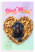 Dog Mom Bouvier des Flandres Heart Treats Whimsical 12x18 US Made Poster