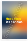 Happiness It's a Choice Inspirational 12x18 US Made Poster