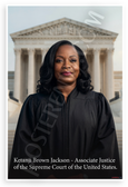 Ketanji Brown Jackson Associate Justice Supreme Court Portrait 12x18 US Made Poster