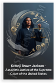 Ketanji Brown Jackson Supreme Court Justice Symbolic Illustration 12x18 US Made Poster