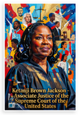 Ketanji Brown Jackson Associate Justice Supreme Court Portrait 12x18 US Made Poster
