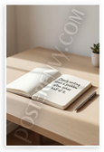 "Clearly Writing Down a Problem Often Solves Half of It" Minimalist Desk Inspirational 12x18 US Made Poster