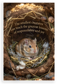 "Smallest Creatures Teach Greatest Lessons" Inspirational 12x18 US Made Poster
