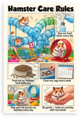 Hamster Care Rules Educational 12x18 US Made Poster